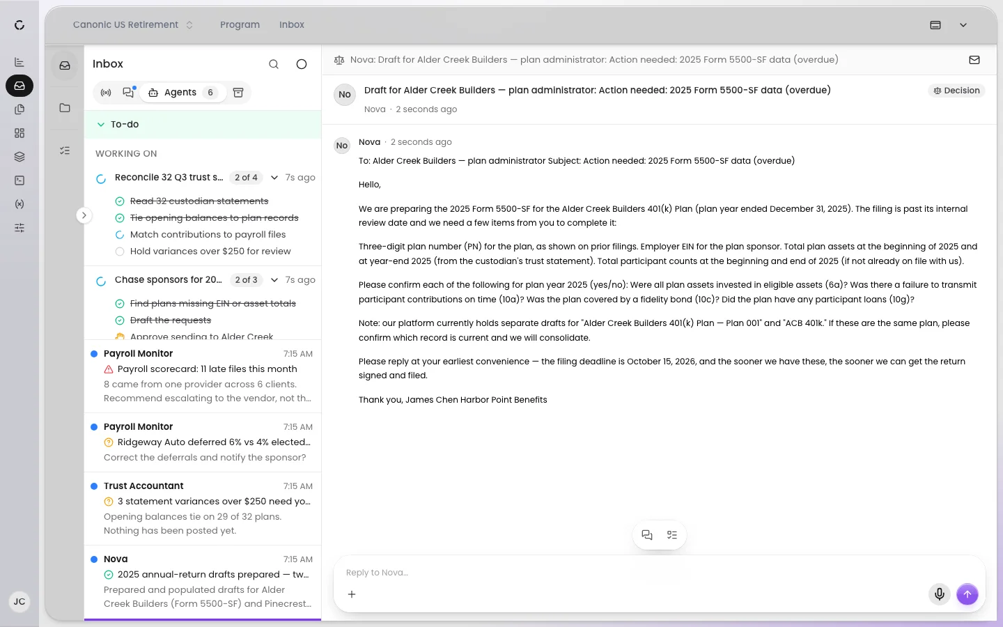 A single inbox that simplifies all communication and lets your teams focus on what matters.